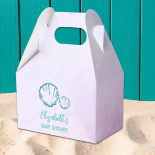 Seashell Baby Shower Favor Boxes