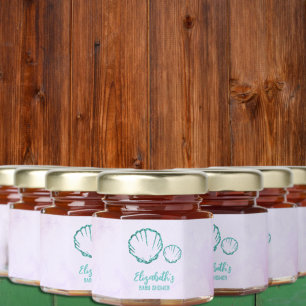 Seashell Baby Shower Honey Jar Favors