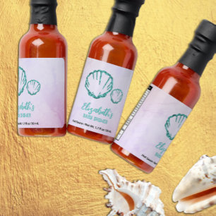 Seashell Baby Shower Hot Sauces