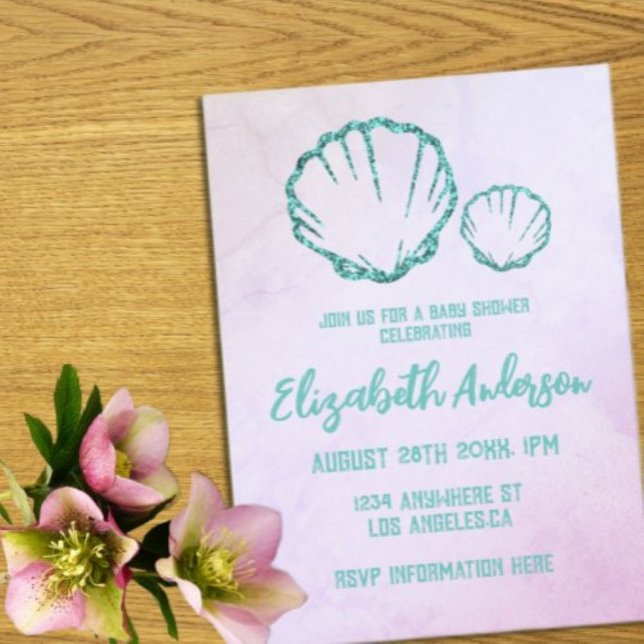 Seashell Baby Shower Invitation (Creator Uploaded)