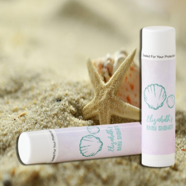 Seashell Baby Shower Lip Balm (Creator Uploaded)