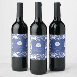 Seashell Beach Bachelorette Weekend Wine Label