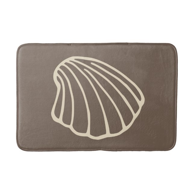 Seashell Beach Bath Mat Rug (Front)