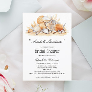 Seashell Beach Bridal Shower Invitation
