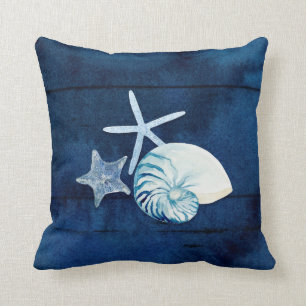 Navy and coral pillows best sale