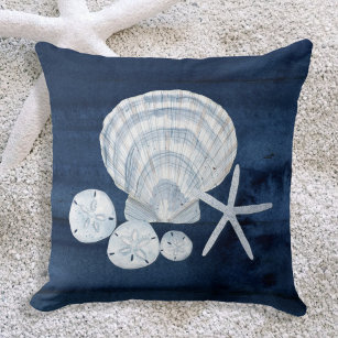 2 Pcs Soft Shell Pillow Seashell Shaped Accent Throw Pillows