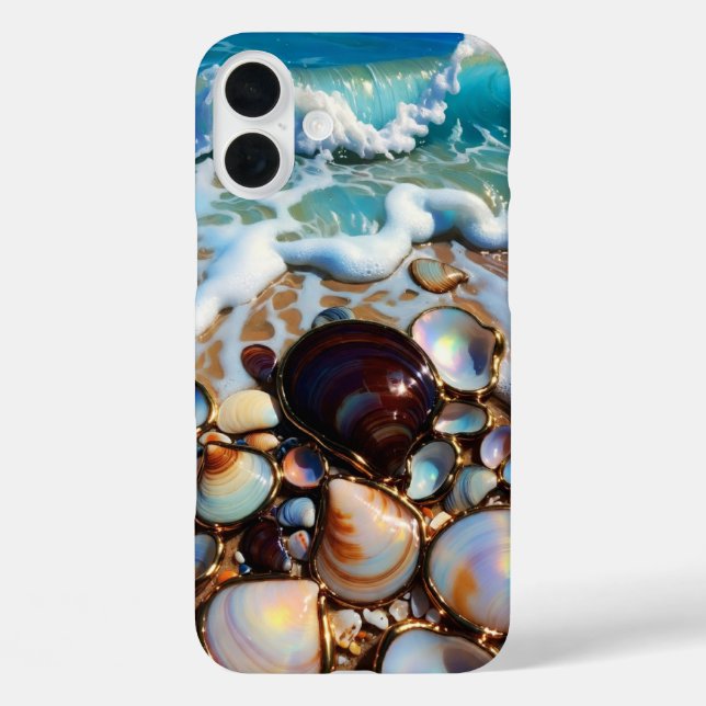 Seashell Beach iPhone Case Coastal Summer Design (Back)