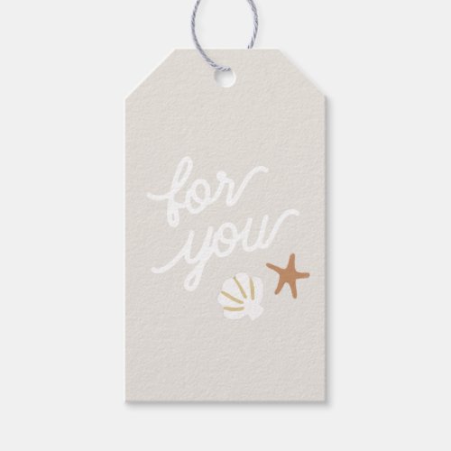 Seashell Beach Starfish For You Favor  Gift Tags