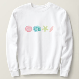 SeaShell Beach Summer Woman Aesthetic Ocean Lover Sweatshirt