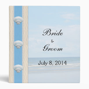 Seashell Beach Wedding Binder