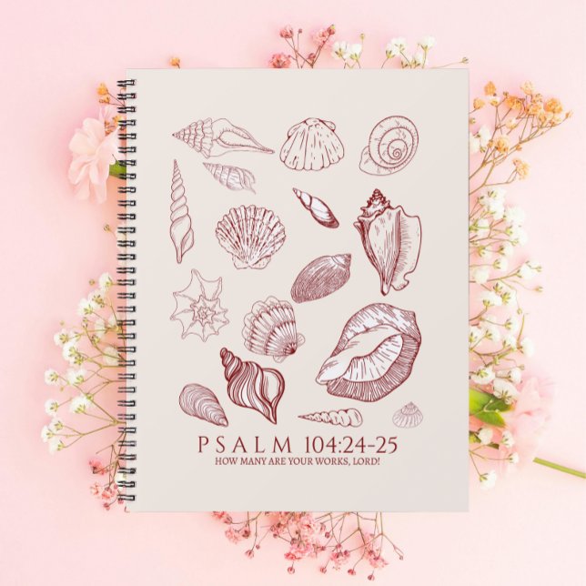 Seashell Bible Verse Notebook (Seashell Bible Verse Notebook. Perfect Christian gift, for Bible study or note taking.)