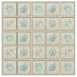 Seashell Block cotton fabric