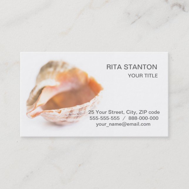 Seashell Business Card (Front)