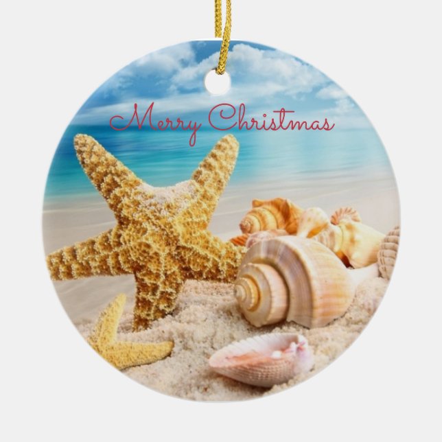 Seashell Christmas Ornament (Front)