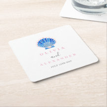 Seashell coastal beach wedding