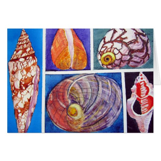 Seashell collage cards (Front Horizontal)