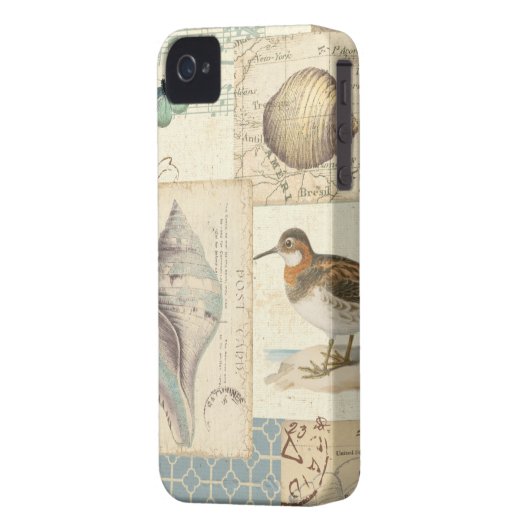 Seashell Collage Case-Mate iPhone Case (Back Left)