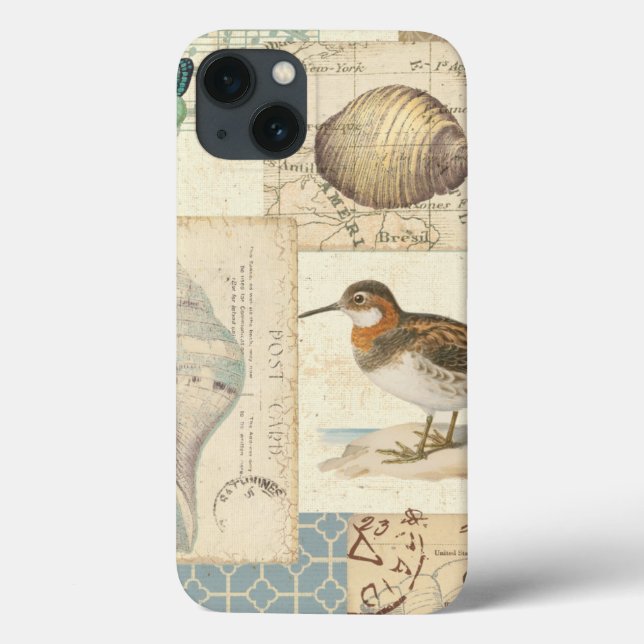 Seashell Collage Case-Mate iPhone Case (Back)
