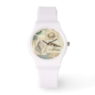 Seashell Collage Watch