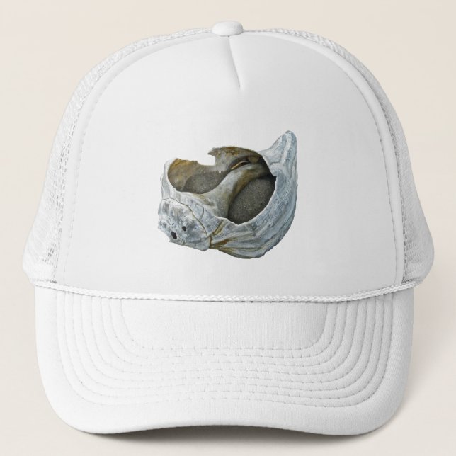Seashell - Customize Choose your background color Trucker Hat (Front)