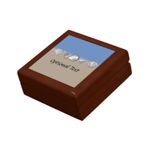 Seashell Drawing Art Jewelry Box