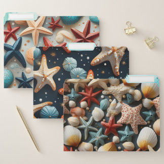 Seashell File Folders