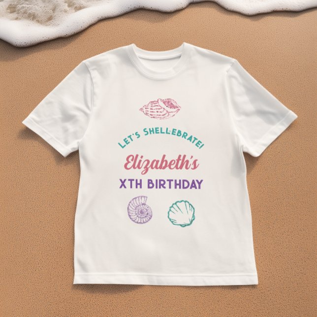 Seashell Girls Birthday T-Shirt (Creator Uploaded)
