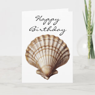Seashell Happy Birthday Card