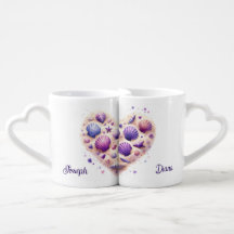 Seashell Heart Beach Valentine's Day