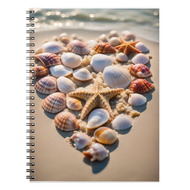 Seashell Heart  Notebook (Front)