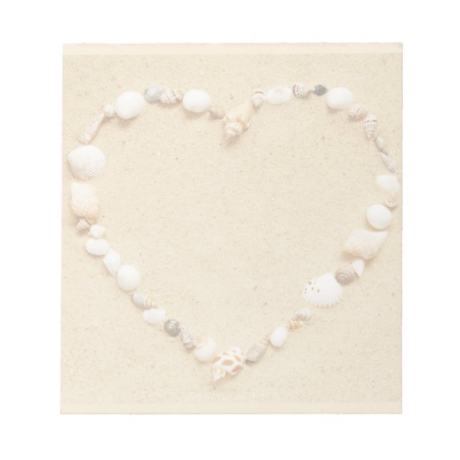 Seashell Heart Notepad (Front)