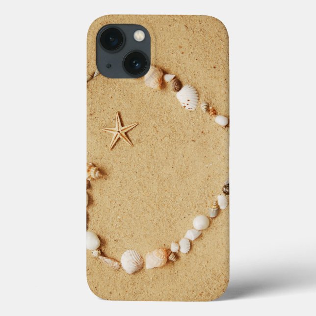 Seashell Heart with Starfish Case-Mate iPhone Case (Back)