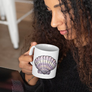Seashell Illustration Coffee Mug