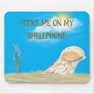 Seashell In Sand In Sunshine Mouse Pad