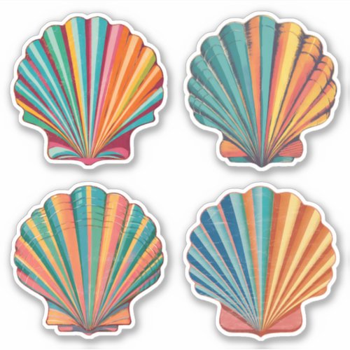 Seashell Kaleidoscope Sticker