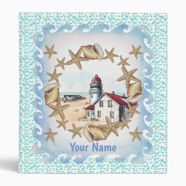 Seashell Lighthouse  binder (Front)