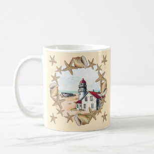 Seashell Lighthouse Coffee Mug