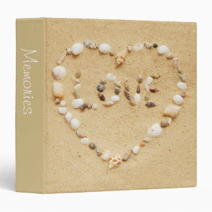 Seashell Love 1.5" Photo Album 3 Ring Binder