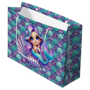 Seashell Mermaid Large Gift Bag