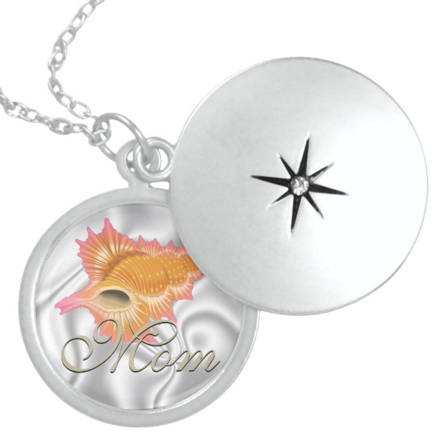 Seashell  Mother's Day  Memory Necklace (Front)