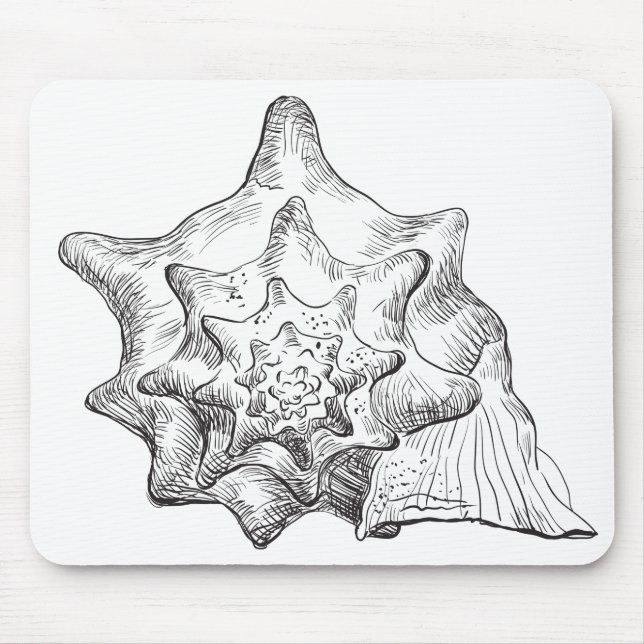 Seashell Mouse Pad (Front)