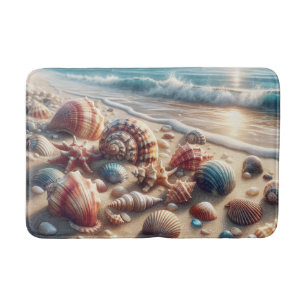 Seashell Ocean Beach Bath Mat