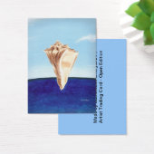 Seashell Ocean Blue Artist Trading Card (Desk)
