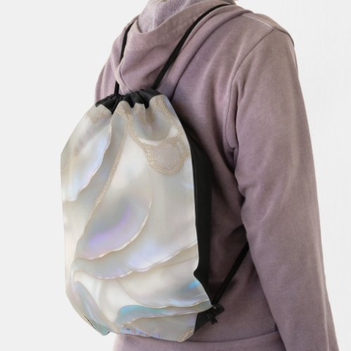 seashell off_white backpacks drawstring bag