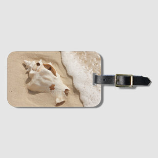 Seashell On Beach | Grand Turk Caribbean Island Luggage Tag