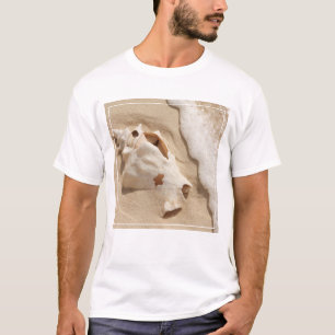 Seashell On Beach Grand Turk Caribbean Island T-Shirt