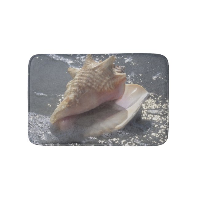 Seashell On Beach | Sanibel Island, Florida Bathroom Mat (Front)