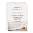 Seashell on the Beach Memorial Service Invitation | Zazzle
