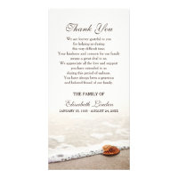 Seashell on the Beach | Sympathy Thank You Card