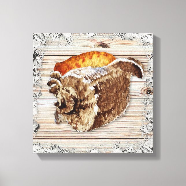 Seashell On Wood Beach House Decor I (Front)